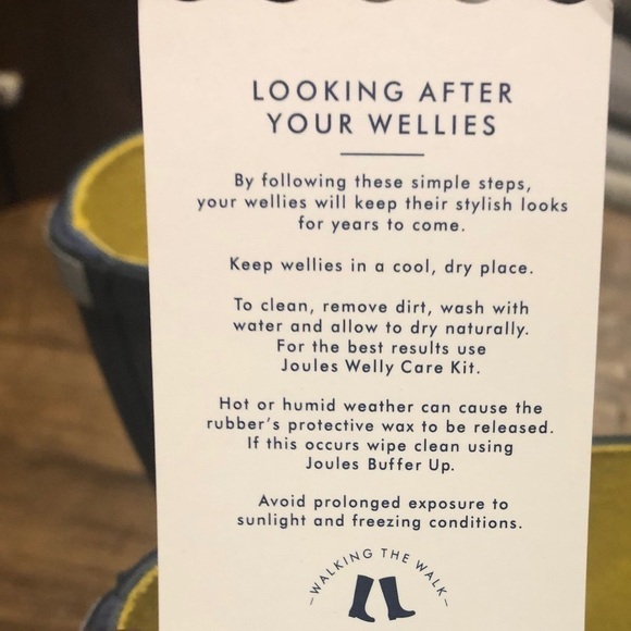 Joules Rubber Rain Boots, Kids size 12, BNWT - Picture 8 of 10